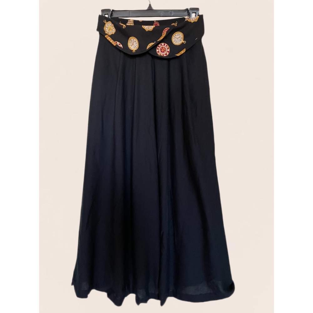 Vintage 90s E.GADD! Black Midi Skirt | Great Condition